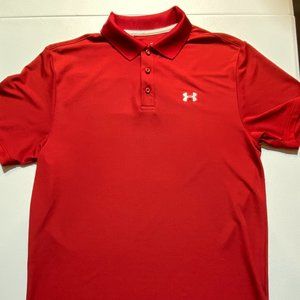 Under Armour Heat Gear Men's Short Sleeve Red Polo